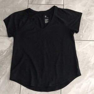 Black V-Neck Women's Top - Classic Everyday Tee